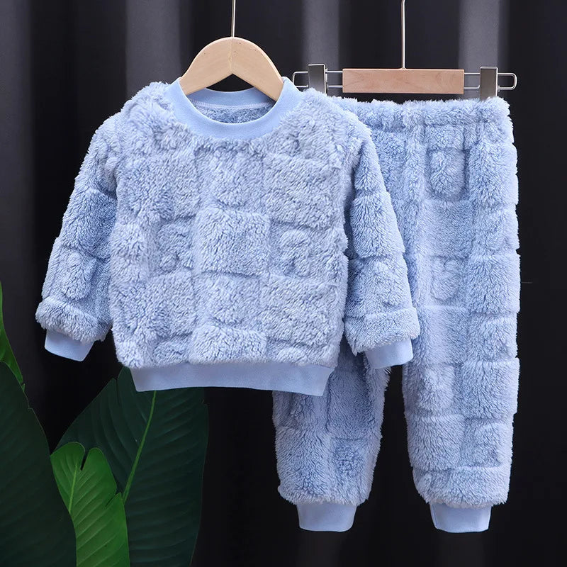 Flange Pajamas Suits 1-6 Years Old