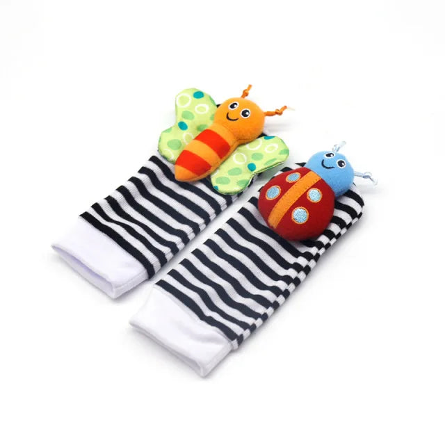 0-12M Stuffed Animal Wrist Rattle