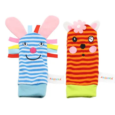 0-12M Stuffed Animal Wrist Rattle