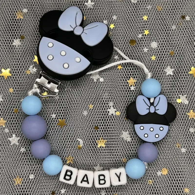 Custom Name Baby Pacifier Clips Chain