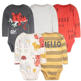 Newborn  Long Sleeve Bodysuits 3-5 PCS