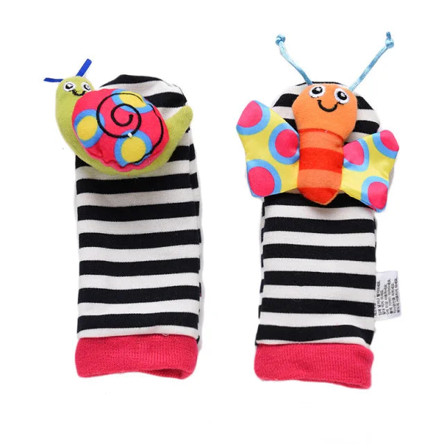 0-12M Stuffed Animal Wrist Rattle