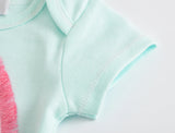 0-12 Months Newborn Cotton Short Sleeve Bodysuit 3/6 pcs