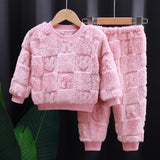 Flange Pajamas Suits 1-6 Years Old