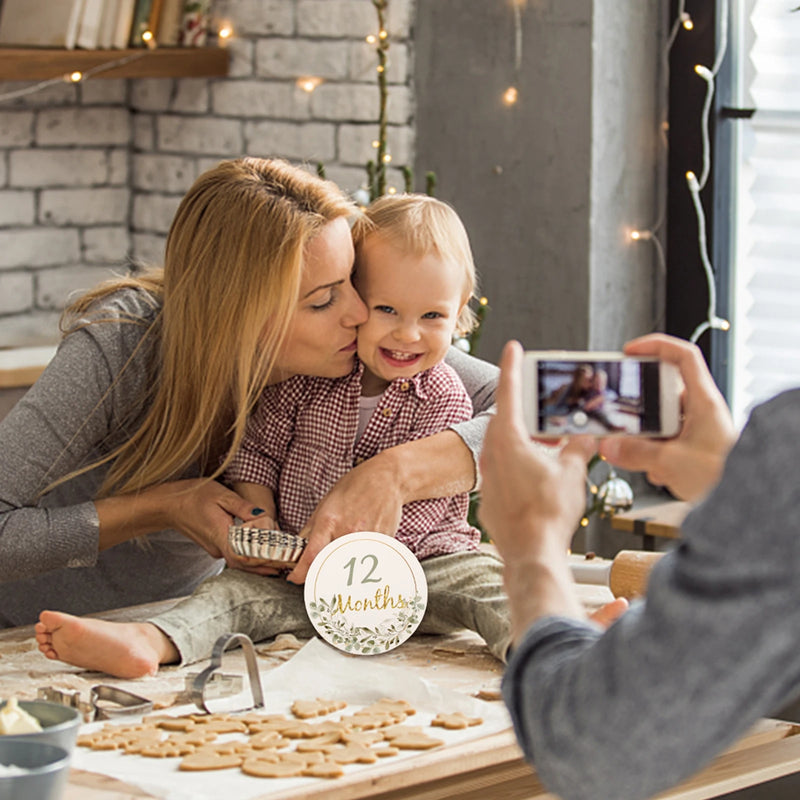 Baby  Monthly Milestone Memorial Cards