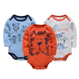 Kavkas 3 PCS Long Sleeve Jumpsuit 0-12 Months