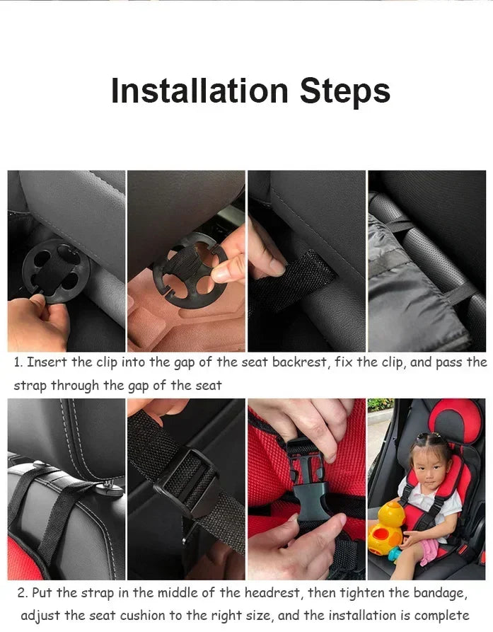 Child Safety Seat Mat for Kids 6 Months to 12 Years Old