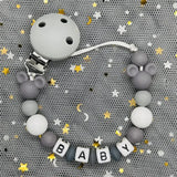 Custom Name Baby Pacifier Clips Chain