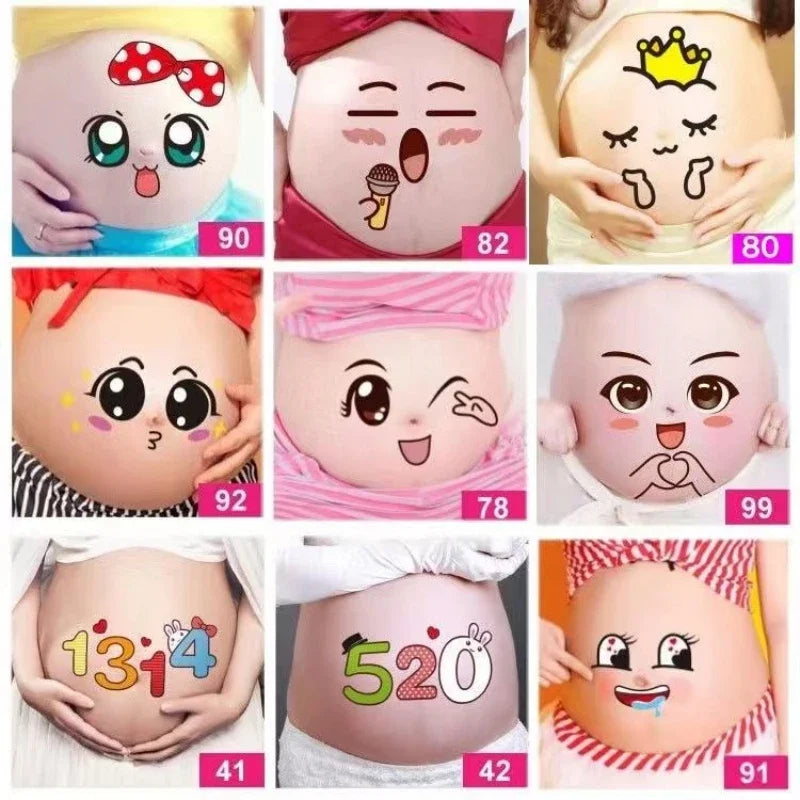 Pregnant Woman Belly Stickers