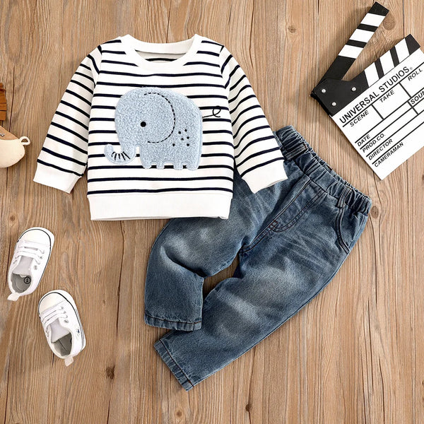 0-24 Months  Casual Jeans Set