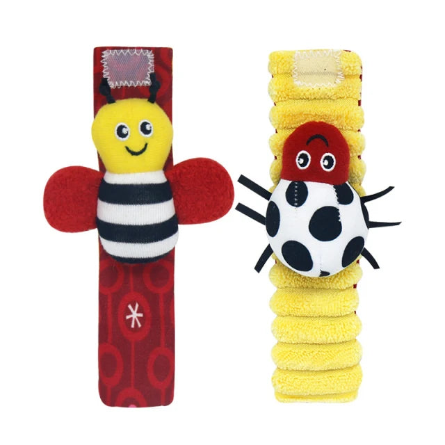 0-12M Stuffed Animal Wrist Rattle