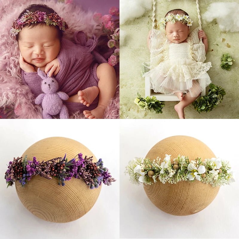 Adjustable Artificial Flower Headband