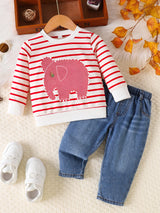 0-24 Months  Casual Jeans Set