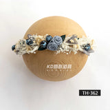 Adjustable Artificial Flower Headband