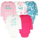 Newborn  Long Sleeve Bodysuits 3-5 PCS