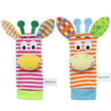 0-12M Stuffed Animal Wrist Rattle