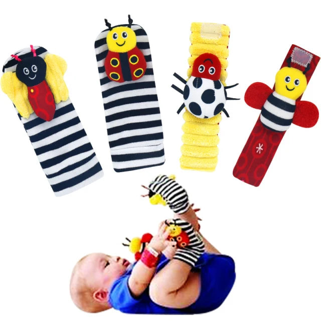 0-12M Stuffed Animal Wrist Rattle