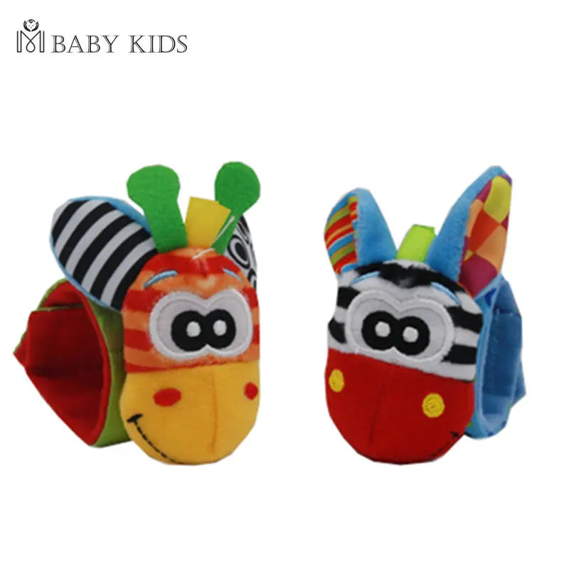 0-12M Stuffed Animal Wrist Rattle