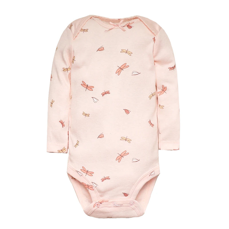 Newborn  Long Sleeve Bodysuits 3-5 PCS