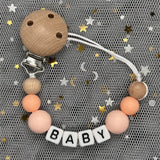 Custom Name Baby Pacifier Clips Chain