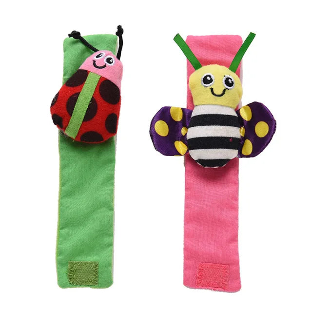 0-12M Stuffed Animal Wrist Rattle