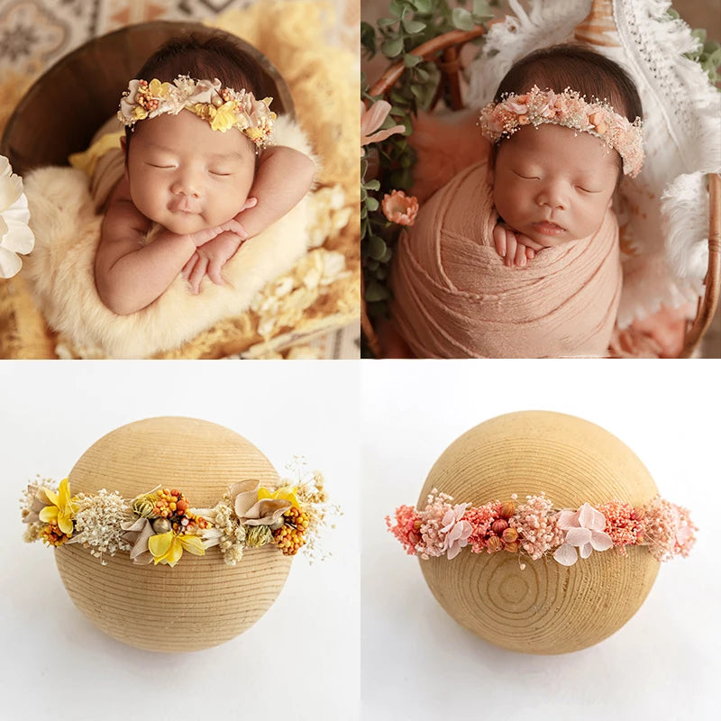 Adjustable Artificial Flower Headband