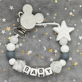 Custom Name Baby Pacifier Clips Chain