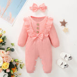 Newborn Bodysuit with Headband 0-18 Months