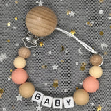 Custom Name Baby Pacifier Clips Chain