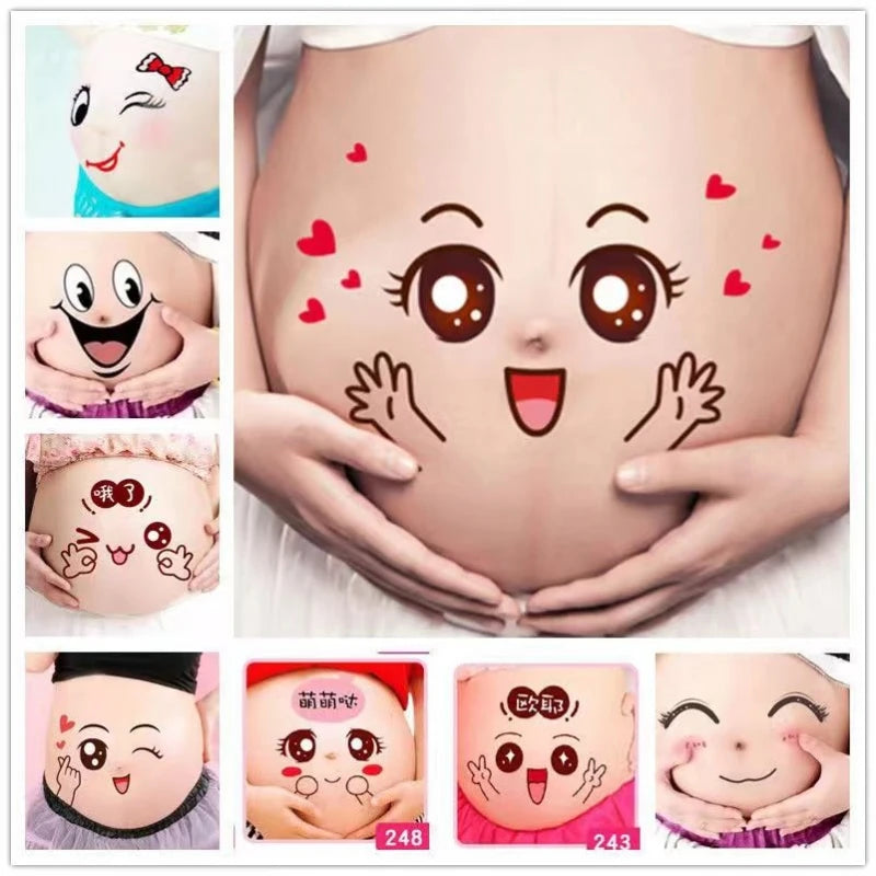 Pregnant Woman Belly Stickers