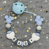 Custom Name Baby Pacifier Clips Chain