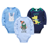 Kavkas 3 PCS Long Sleeve Jumpsuit 0-12 Months