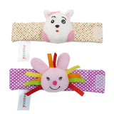 0-12M Stuffed Animal Wrist Rattle