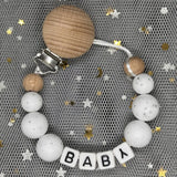 Custom Name Baby Pacifier Clips Chain