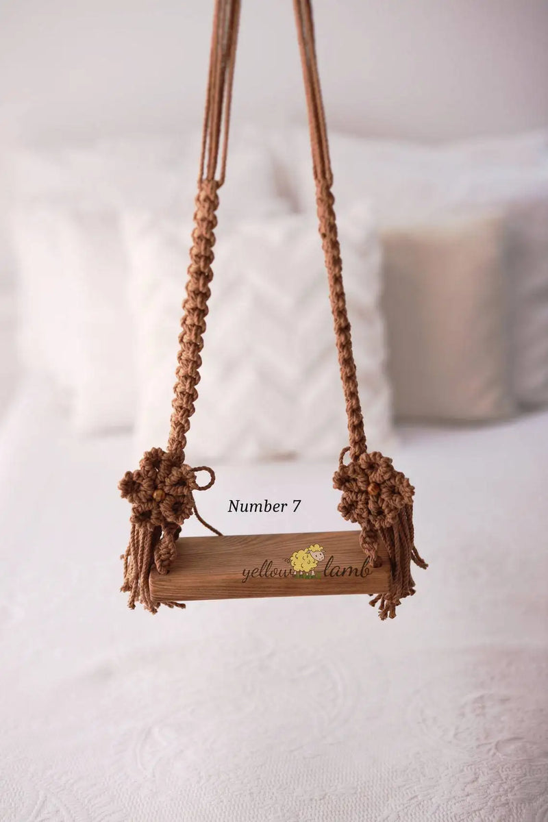 Newborn Photography Prop Wooden Swing