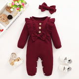 Newborn Bodysuit with Headband 0-18 Months