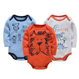 Kavkas 3 PCS Long Sleeve Jumpsuit 0-12 Months