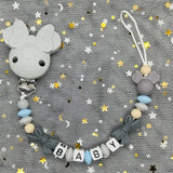 Custom Name Baby Pacifier Clips Chain