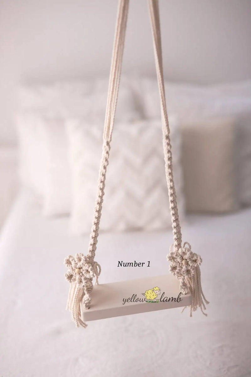 Newborn Photography Prop Wooden Swing