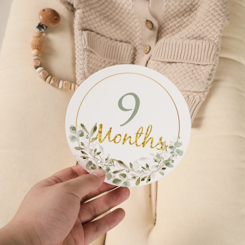 Baby  Monthly Milestone Memorial Cards