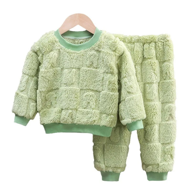 Flange Pajamas Suits 1-6 Years Old