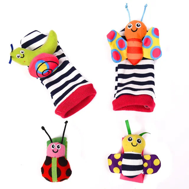 0-12M Stuffed Animal Wrist Rattle