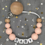 Custom Name Baby Pacifier Clips Chain