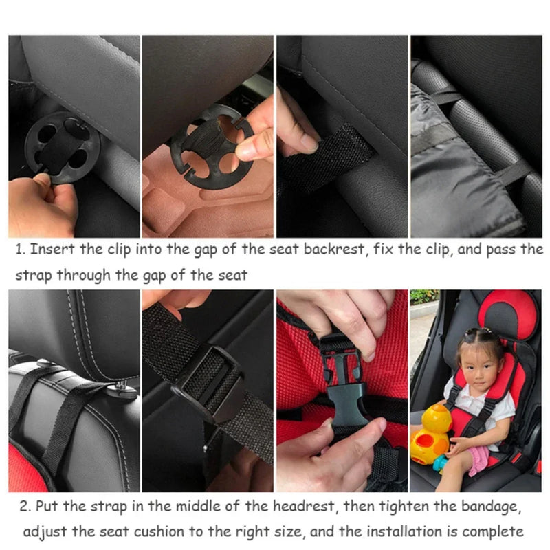 Child Safety Seat Mat for Kids 6 Months to 12 Years Old