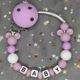 Custom Name Baby Pacifier Clips Chain