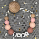 Custom Name Baby Pacifier Clips Chain