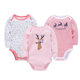 Kavkas 3 PCS Long Sleeve Jumpsuit 0-12 Months