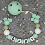 Custom Name Baby Pacifier Clips Chain