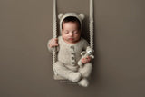 Newborn Photography Prop Wooden Swing