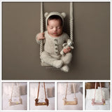 Newborn Photography Prop Wooden Swing